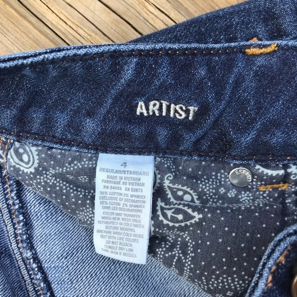 AMERICAN EAGLE ARTIST STRETCH CROP JEAN - Picture 4 of 5